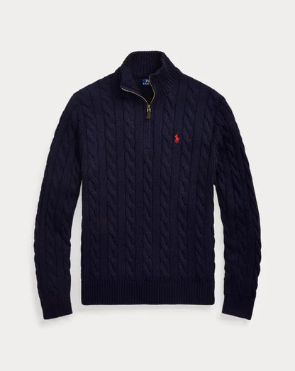 60% OFF | Polo RL Half Zip Sweater
